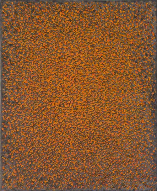 Kuno Gonschior, Ohne Titel, 1991, Wachs auf Leinwand, 120x100cm, courtesy Galerie Frank Schlag & Cie., Essen