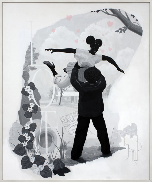 KERRY JAMES MARSHALL Vignette #2, 2005 Acrylic on Plexiglas 73 1/4 x 61 inches Inventory #KM05.013 © Kerry James Marshall. Courtesy of the artist and Jack Shainman Gallery, New York