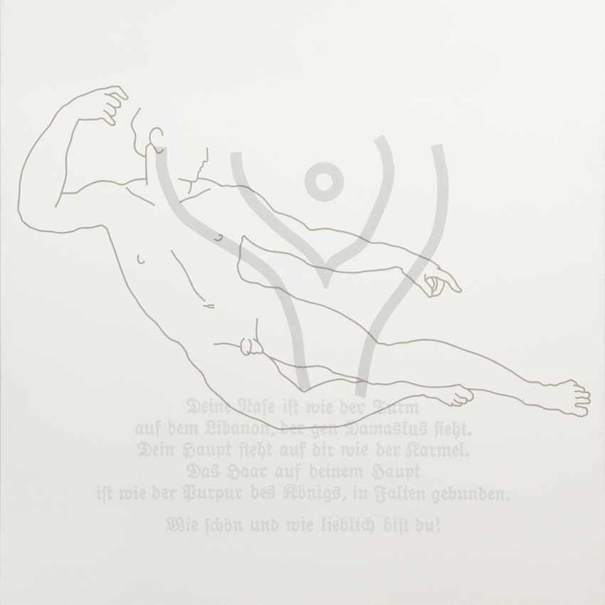 rune-mields-ueber-die-schoenheit-der-maenner-der-liegende-1984-acryl-auf-leinwand-200x200cm-foto-ben-hermanni-courtesy-galerie-judith-andreae